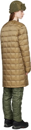 TAION Beige Crewneck Down Jacket