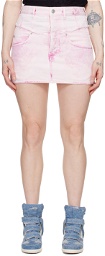 Isabel Marant Pink Narjis Denim Miniskirt