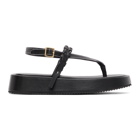 JW Anderson Black Flatform Sandals