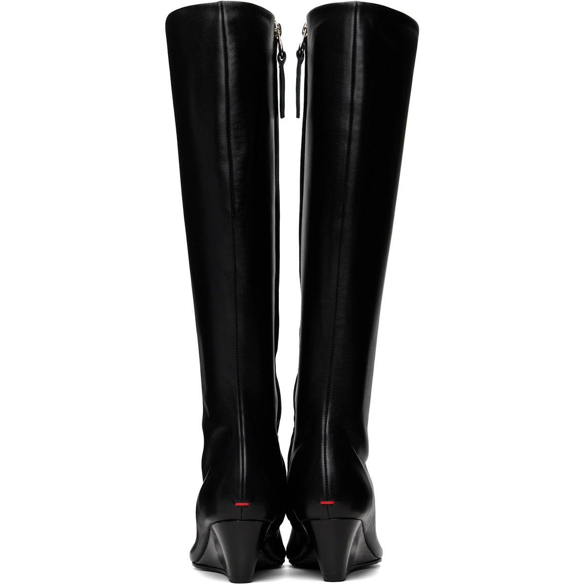Aeyde Black Hana Cap Nappa Leather Tall Boots