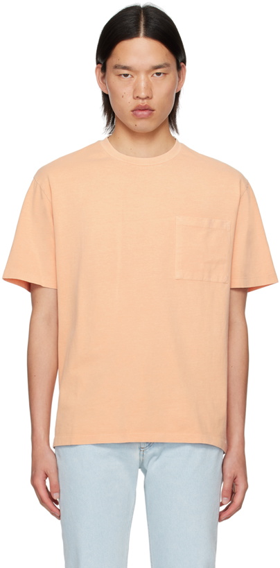Photo: A.P.C. Orange Boxy Tab T-Shirt