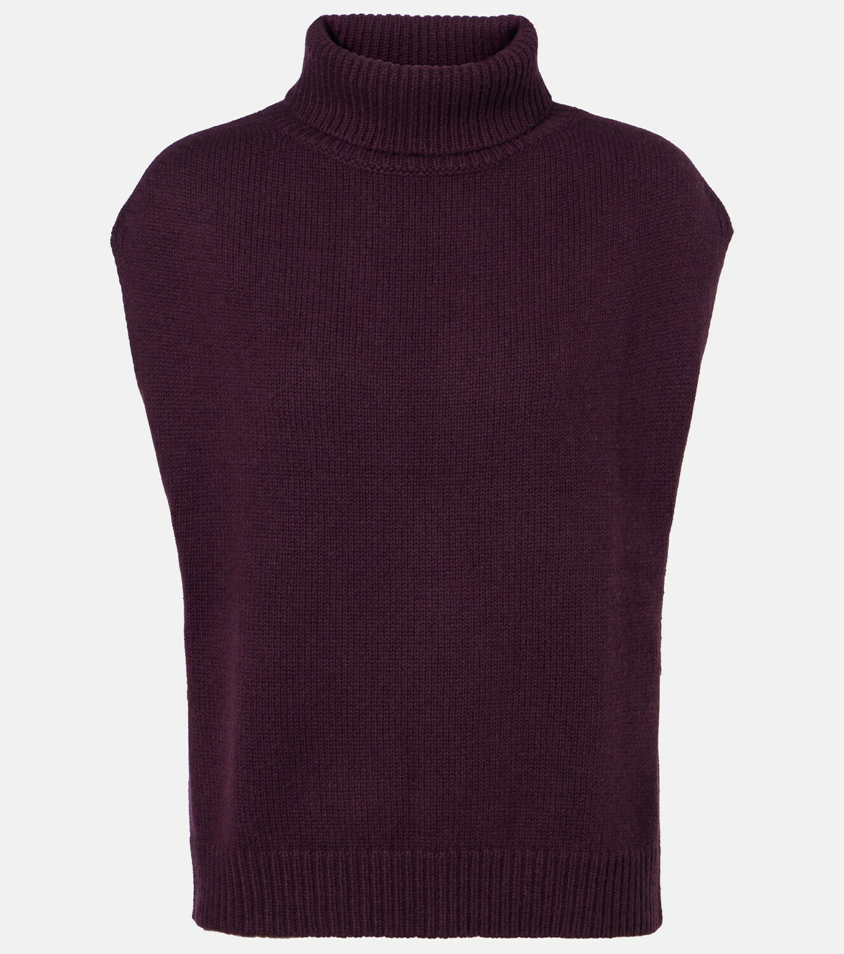 Jardin des Orangers Turtleneck wool and cashmere sweater vest