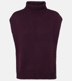 Jardin des Orangers Turtleneck wool and cashmere sweater vest