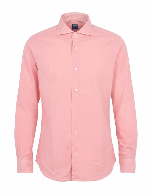 Photo: Fedeli Mens Shirt in Salmon pink