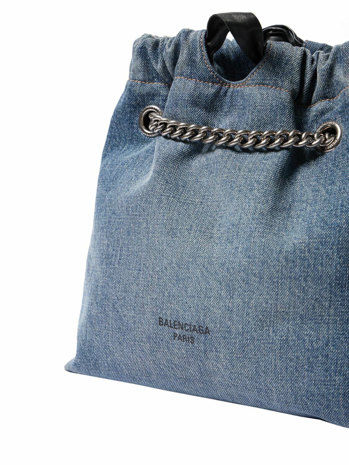 BALENCIAGA CRUSH スモールトートバッグ デニム　新品 国内発送☆BALENCIAGA】 CRUSH スモール トートバッグ デニム