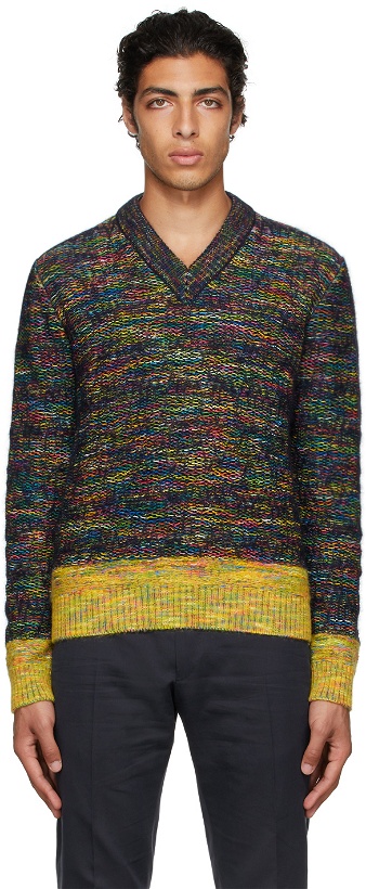 Photo: Dunhill Multicolor Mohair Sweater