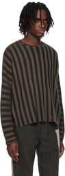Eckhaus Latta Brown & Gray Keyboard Sweater