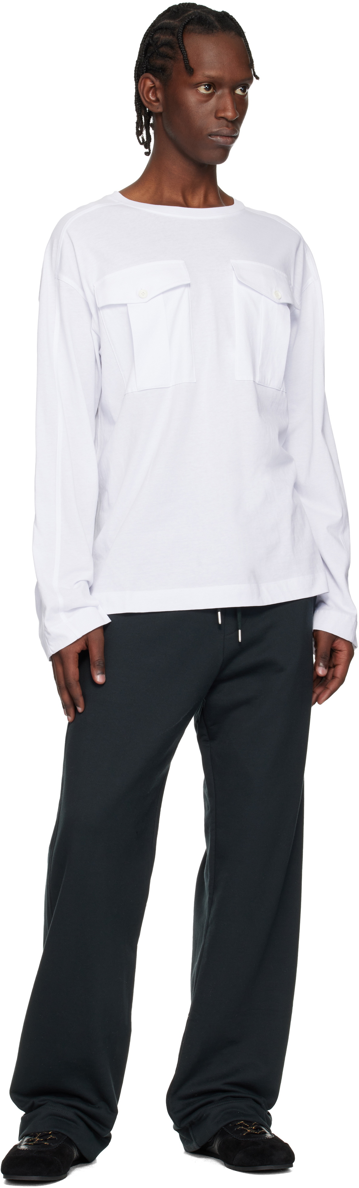 Dries Van Noten Black Drawstring Sweatpants