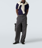 Allude Cotton, silk, and cashmere polo shirt