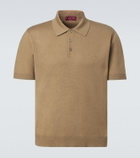 Gucci Interlocking G silk and cotton polo shirt