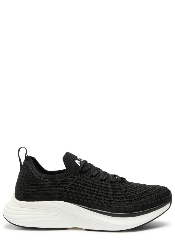 Photo: Athletic Propulsion Labs Techloom Zipline Knitted Sneakers Black