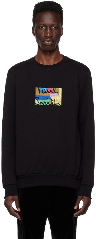 Photo: Paul Smith Black Embroidered Sweatshirt
