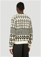 Saint Laurent - Jacquard Sweater in Cream