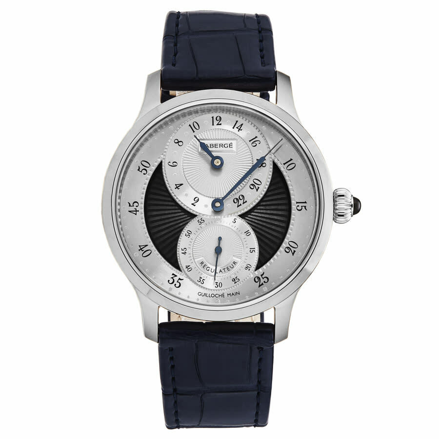 Faberge Agathon Hand Wind Silver Dial Mens Watch FAB-216
