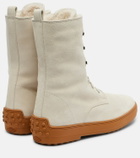 Tod's Winter Gommino suede lace-up boots