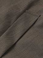 Saman Amel - Belted Wool-Twill Coat - Brown