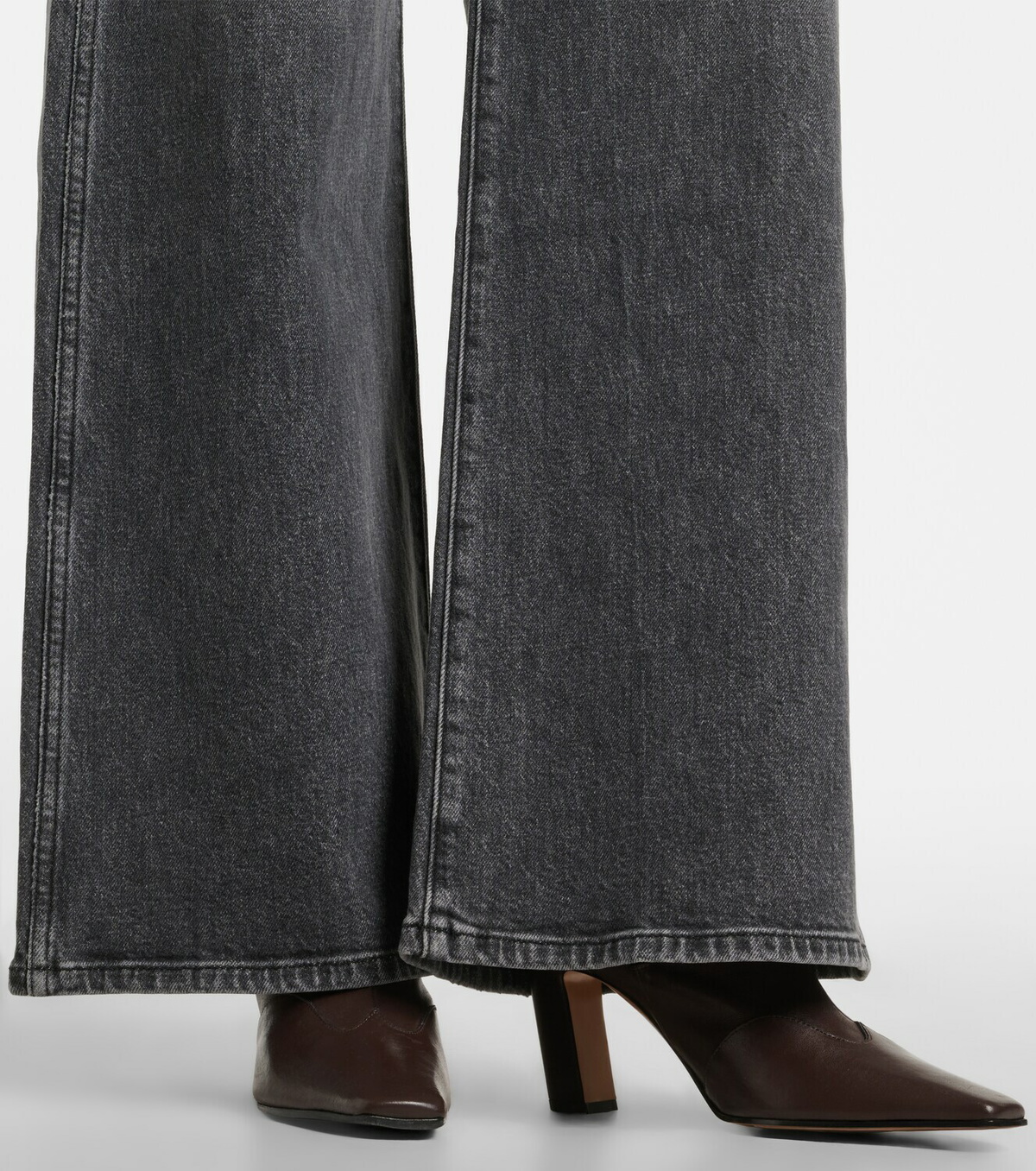 Khaite Nevada leather ankle boots
