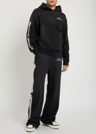 Amiri Amiri Bones Embroidered Cotton Sweatpants Black