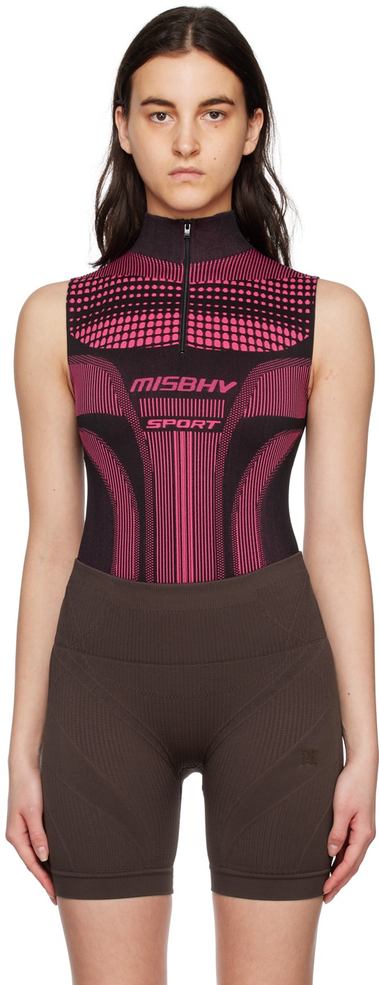 MISBHV Black & Pink Europa Bodysuit MISBHV