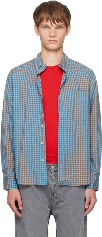 Photo: Gimaguas Blue & Brown Jeremy LS Shirt