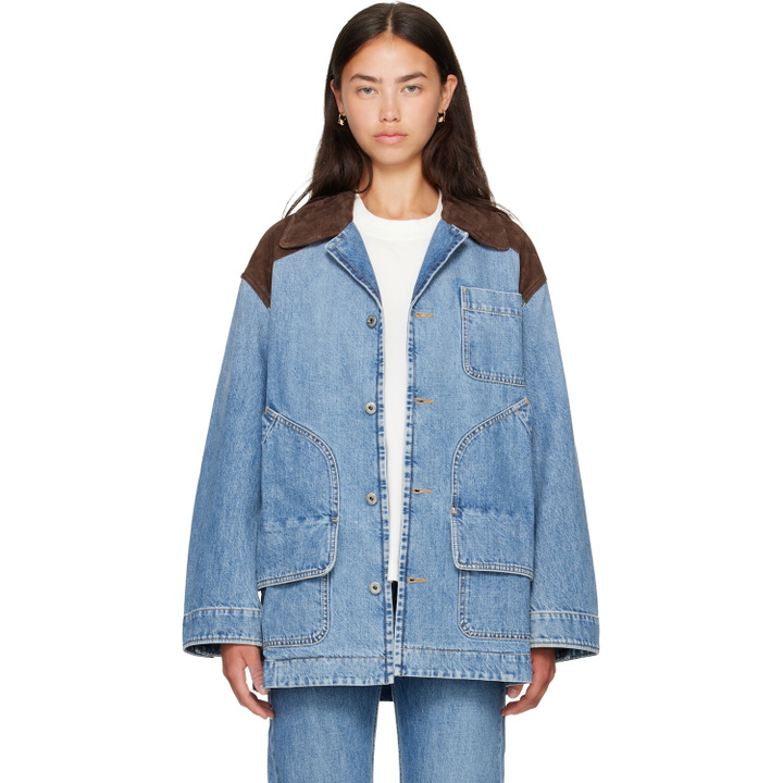 Photo: Bottega Veneta Blue Vintage Indigo Denim Jacket