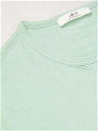 Mr P. - Garment-Dyed Organic Cotton-Jersey T-Shirt - Green