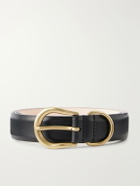 Déhanche - Hollyhock 2.5cm Leather Belt - Black