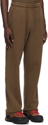 Entire Studios Brown Straight-Leg Sweatpants