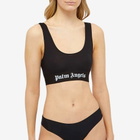 Palm Angels Women's Classic Logo Bra in Black/White