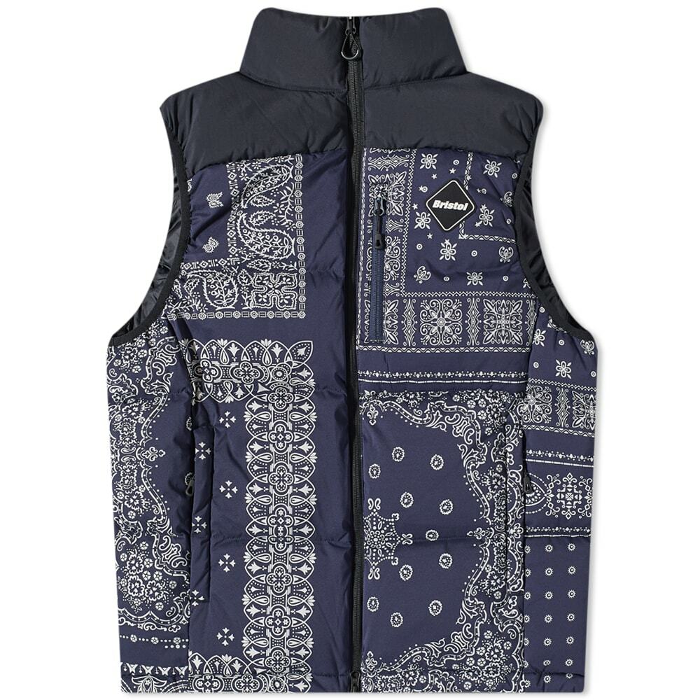 F.C.Real Bristol DOWN VEST B NEVY XLソフ - ダウンベスト