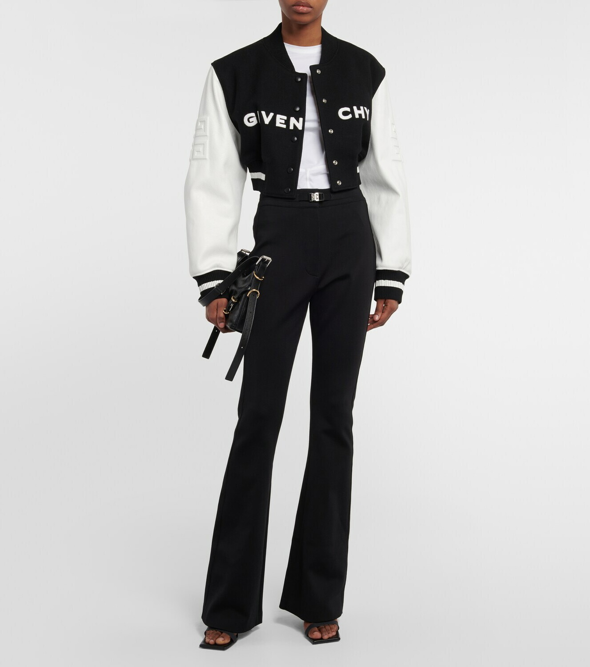 Givenchy - Logo cropped varsity jacket Givenchy