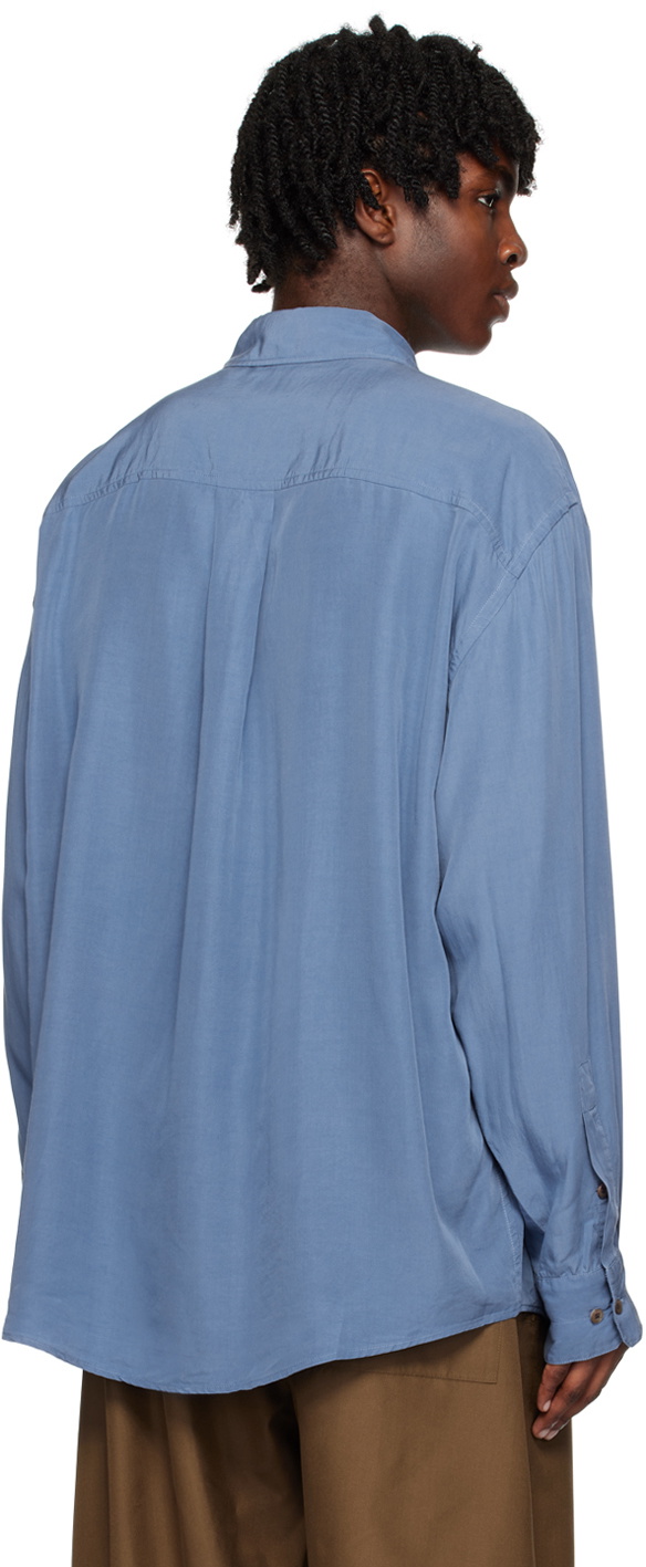 LEMAIRE Blue Relaxed Shirt Lemaire
