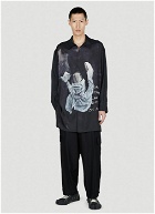 Yohji Yamamoto - Abstract Button Up Shirt in Black