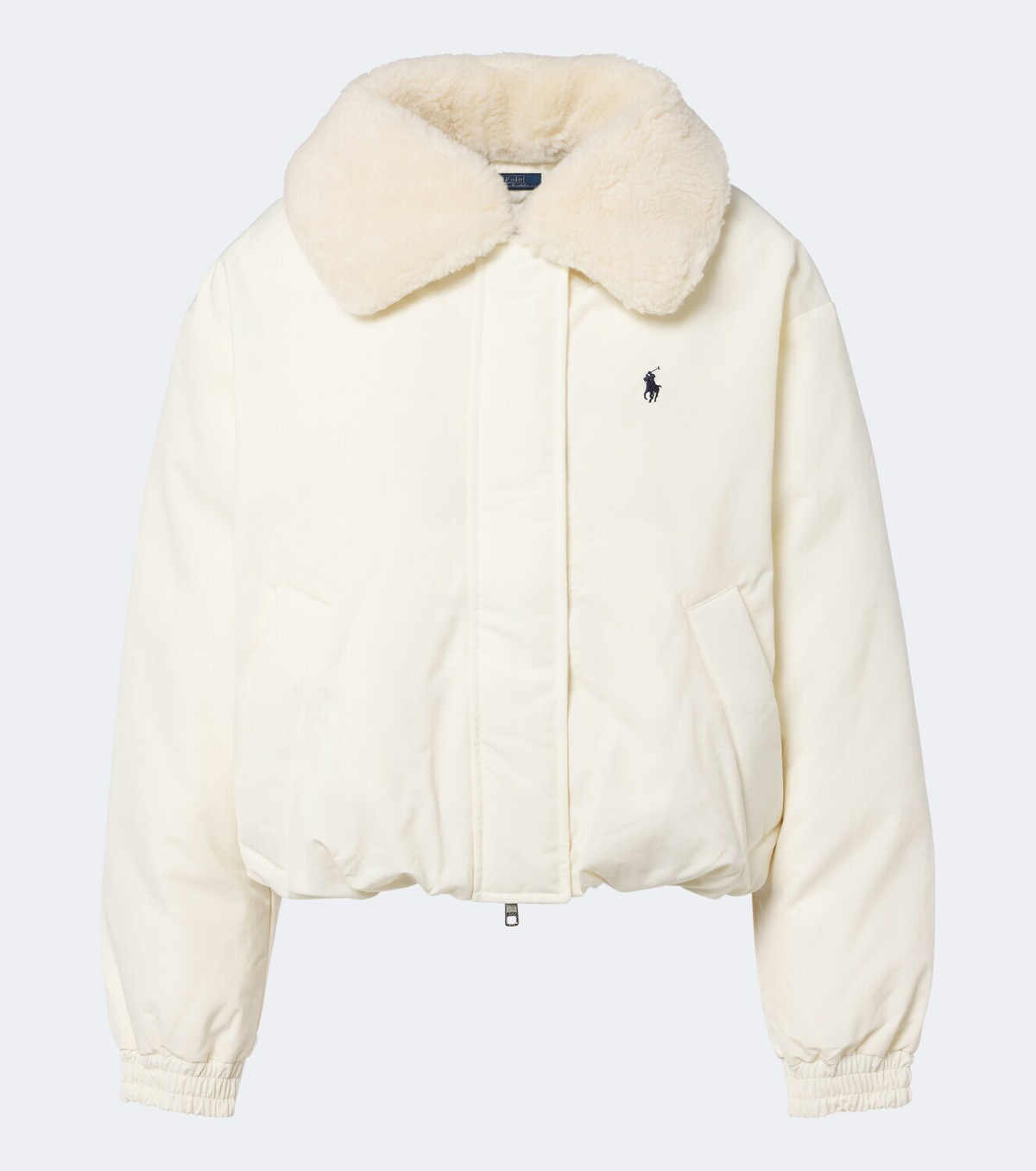 Polo Ralph Lauren Teddy-trimmed cropped blouson jacket