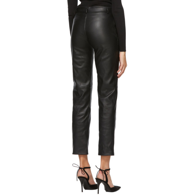 Ferragamo leather discount pants