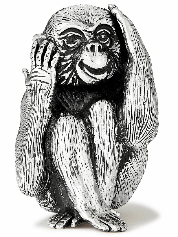 Photo: Buccellati - Hear-No-Evil Monkey Silver Ornament