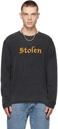 Stolen Girlfriends Club Grey Stolen Long Sleeve T-Shirt