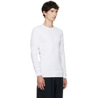 Les Tien White Thermal Fitted Long Sleeve T-shirt