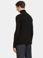 Aiezen Wool-Blend Fine-Knit Turtleneck Sweater