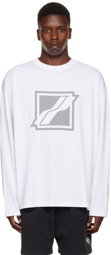 We11done White Bonded Long Sleeve T-Shirt