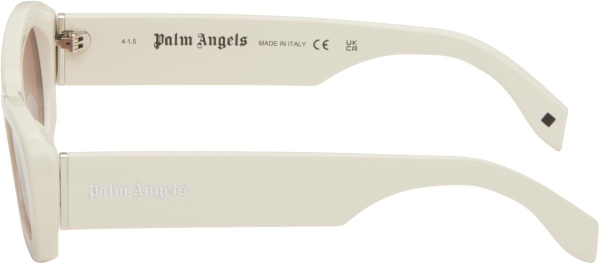 Palm Angels White Dana Sunglasses