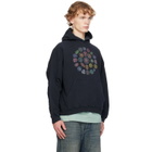 Balenciaga Black Logo Spiral Medium Fit Hoodie