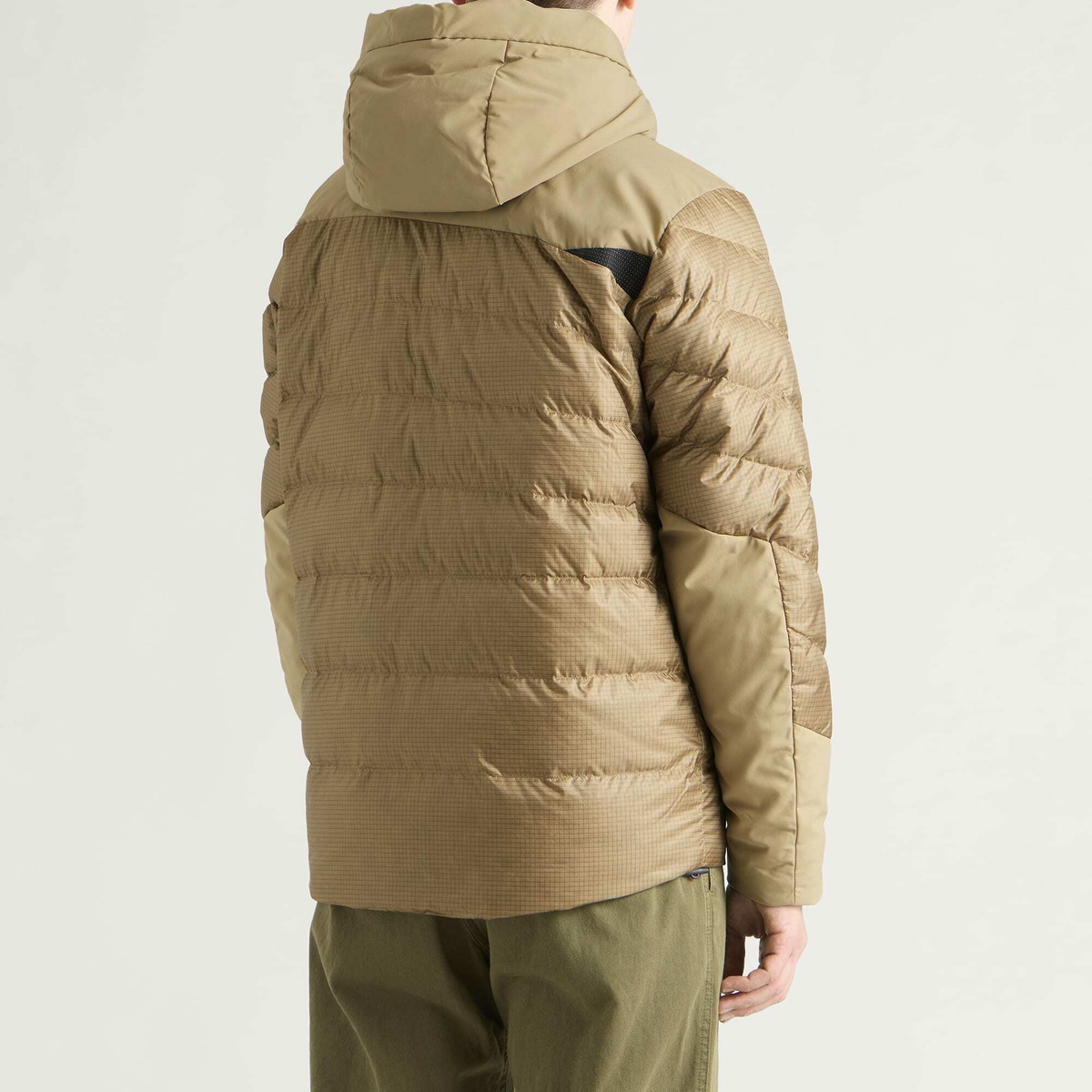 Klättermusen Men's Rå Hooded Down Jacket in Warm Sand