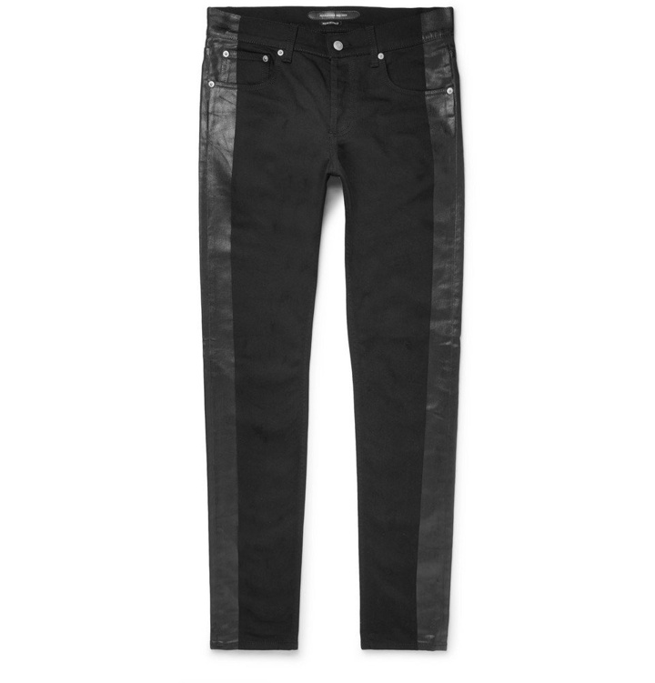 Photo: Alexander McQueen - Skinny-Fit Striped Stretch-Cotton Jeans - Men - Black