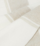 Brunello Cucinelli - Striped linen-blend blanket