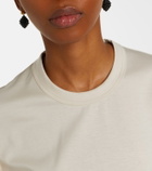 Noir Kei Ninomiya Ruffled tulle-trimmed cotton T-shirt