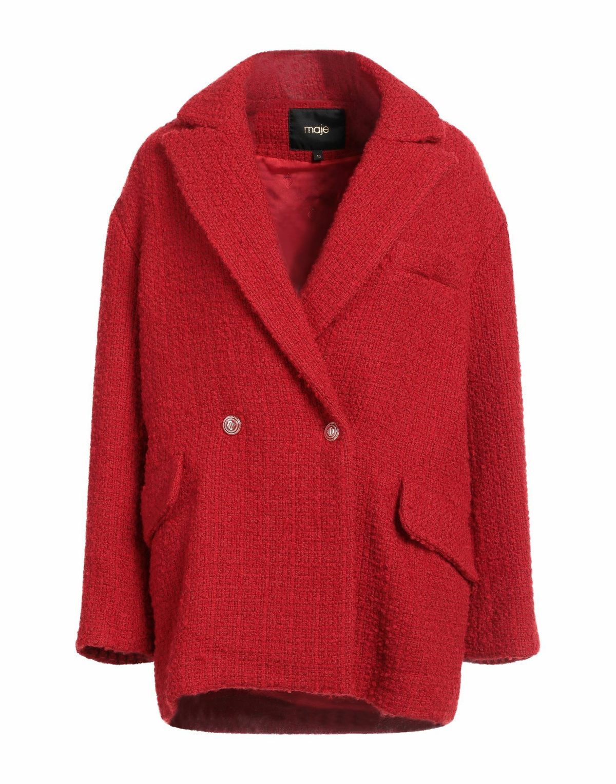 Maje Womens Coat in Red