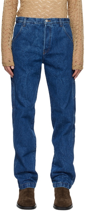 Photo: Dries Van Noten Blue Faded Jeans