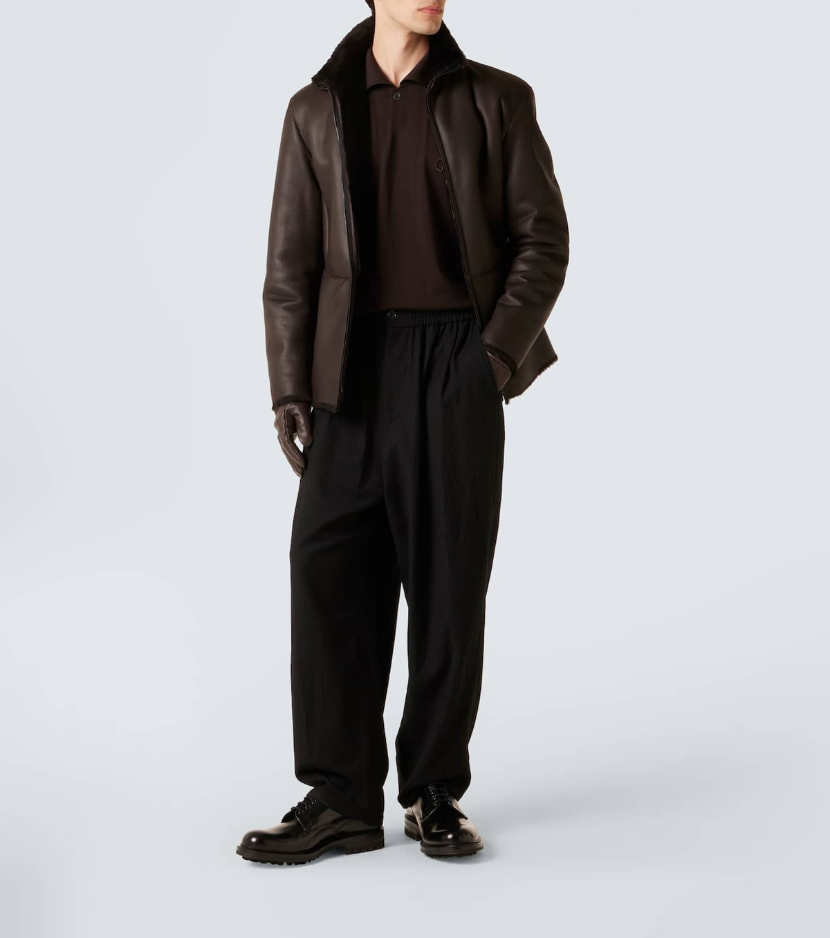 Giorgio Armani Virgin wool straight pants