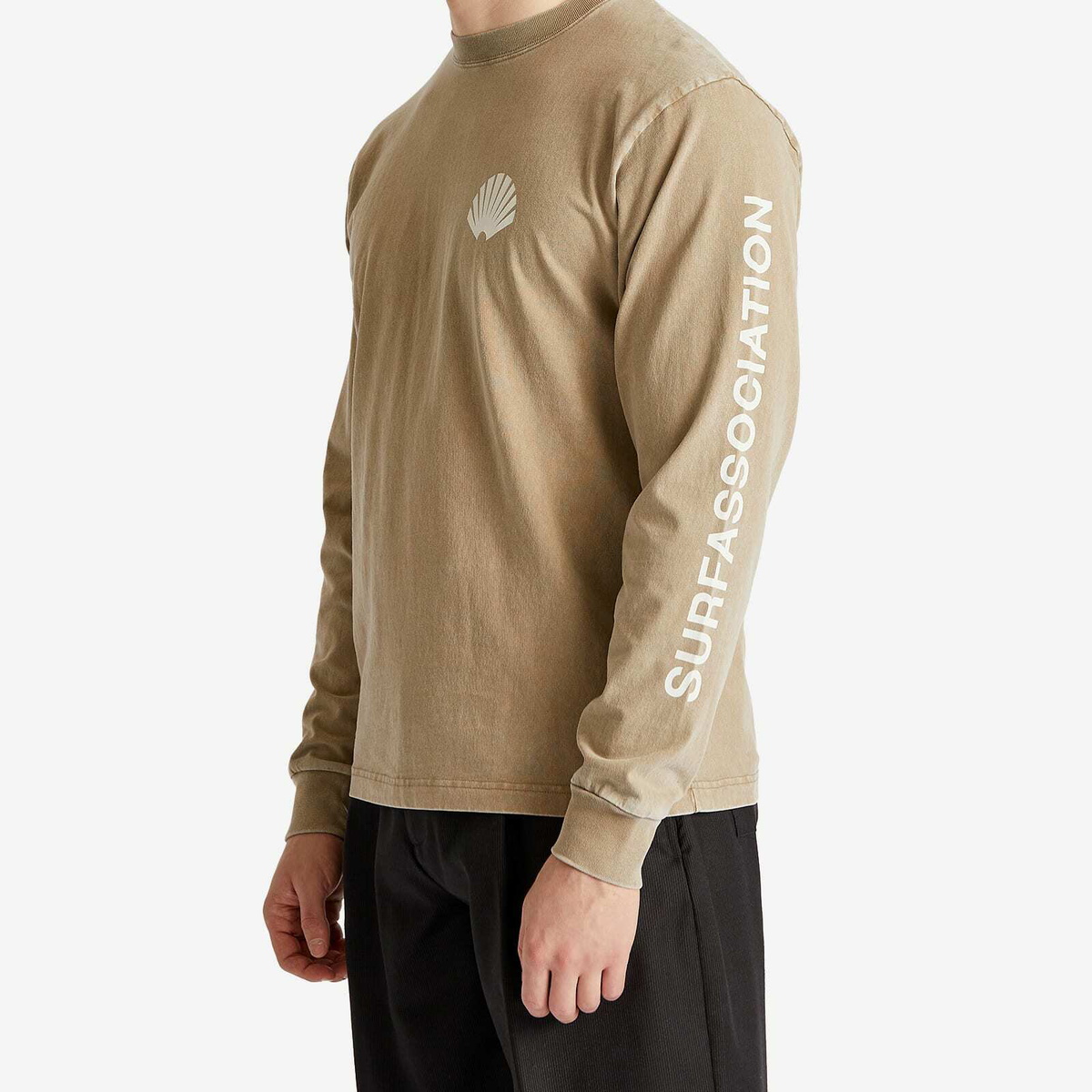 New Amsterdam Surf Association Men's Logo Long Sleeve T-Shirt in Seneca Rock